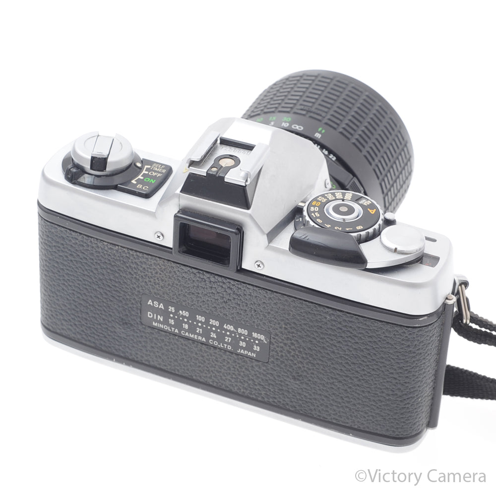 Minolta XG-1 XG1 Chrome 35mm Camera w/ 35-70mm f2.8-4 Zoom Lens [EXC+] - Victory Camera