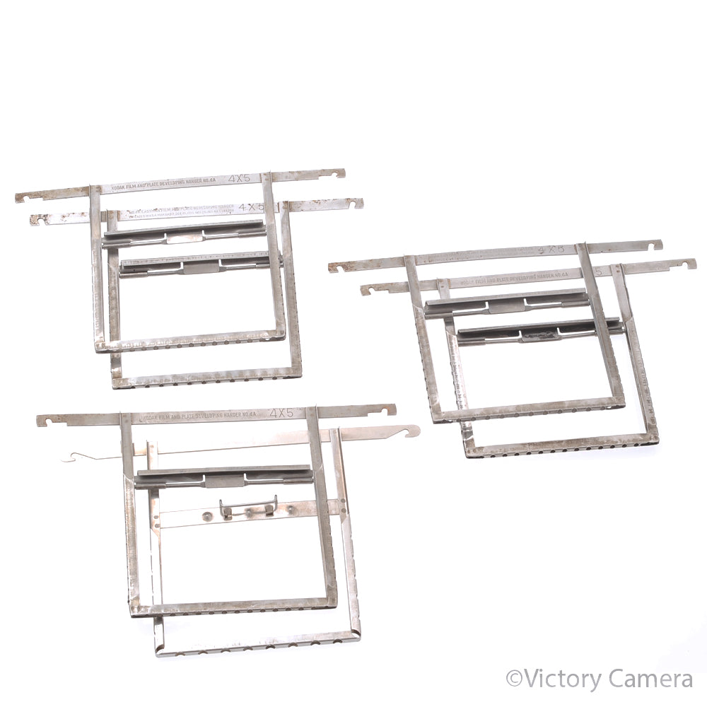 Kodak No. 4A & Carr Stainless 4x5" Film Developing Hangers (6-Pack) [GOOD] image 3