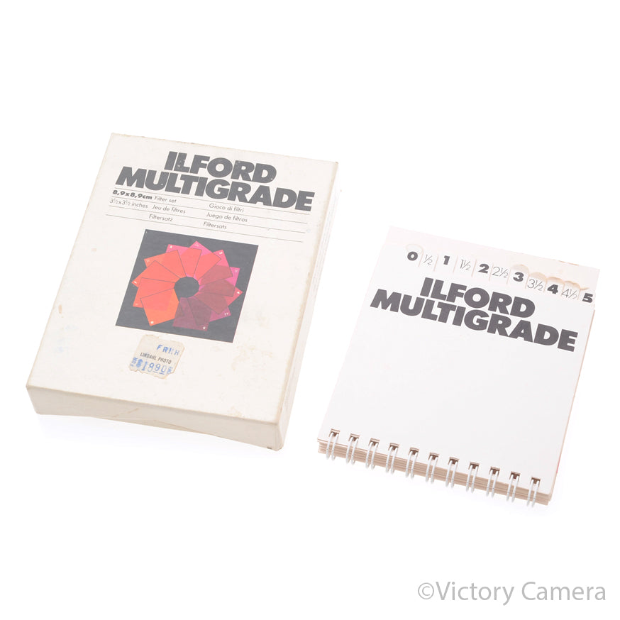 Ilford Multigrade Contrast Filters (3.5 x 3.5", Set of 12) [EXC] - Victory Camera