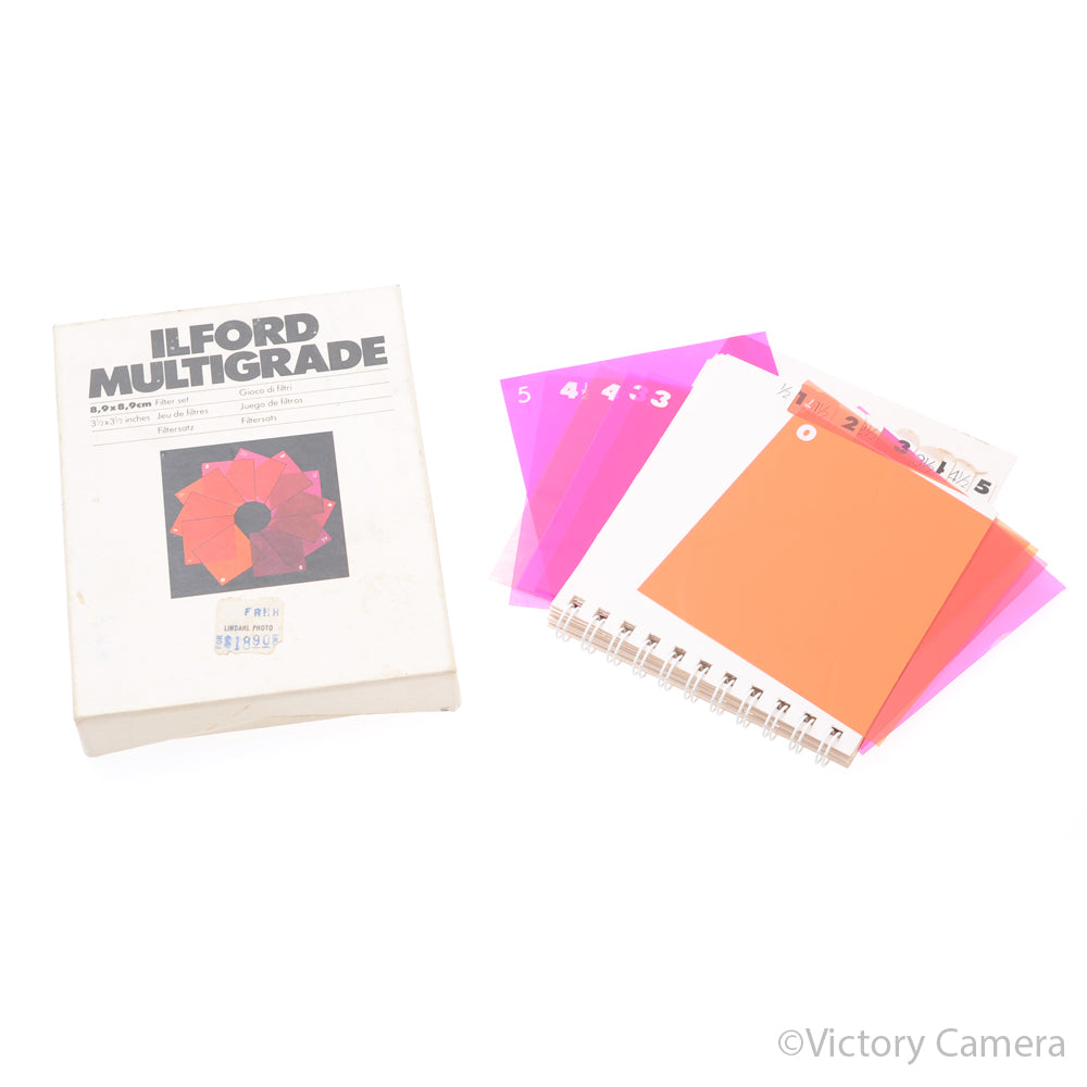 Ilford Multigrade Contrast Filters (3.5 x 3.5", Set of 12) [EXC] - Victory Camera