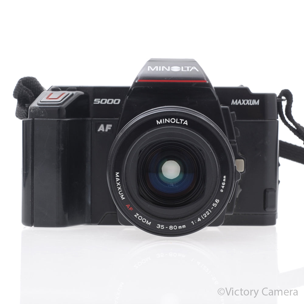 Minolta Maxxum 5000 AF Black 35mm Film SLR with 35-80mm Lens [GOOD] image 1
