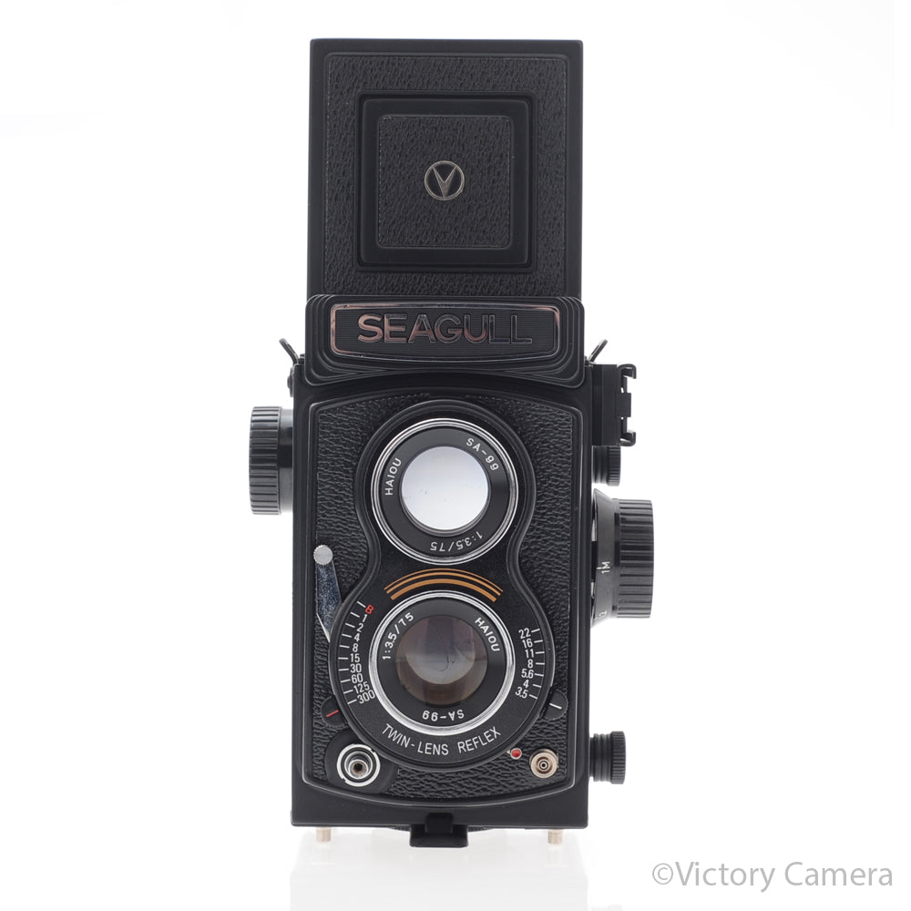 Seagull 4B-1 Medium Format 6x6 6x4.5 TLR Camera w/ 75mm f3.5 Lens [EXC+] image 1