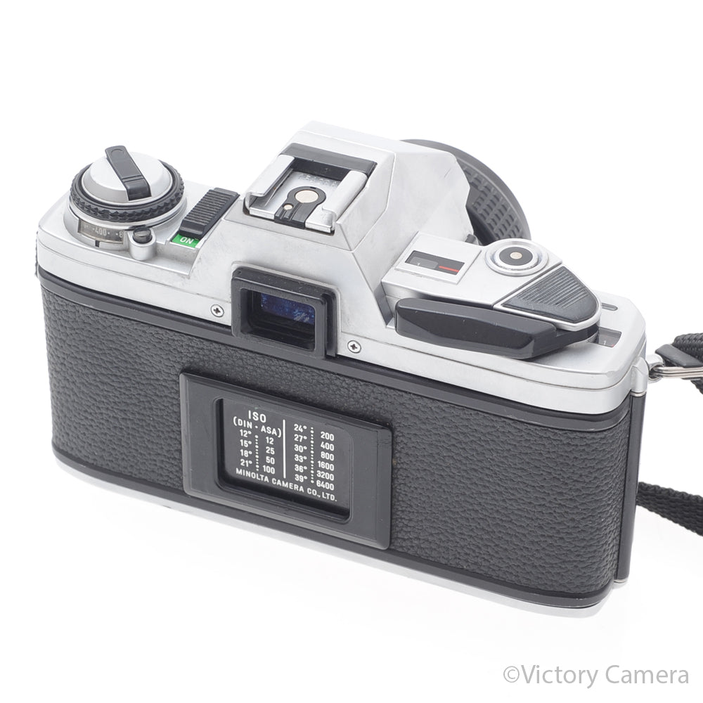 Minolta X-370 Chrome 35mm Manual Focus Camera w/ Petri 50mm f1.8 Lens [EXC+] image 3