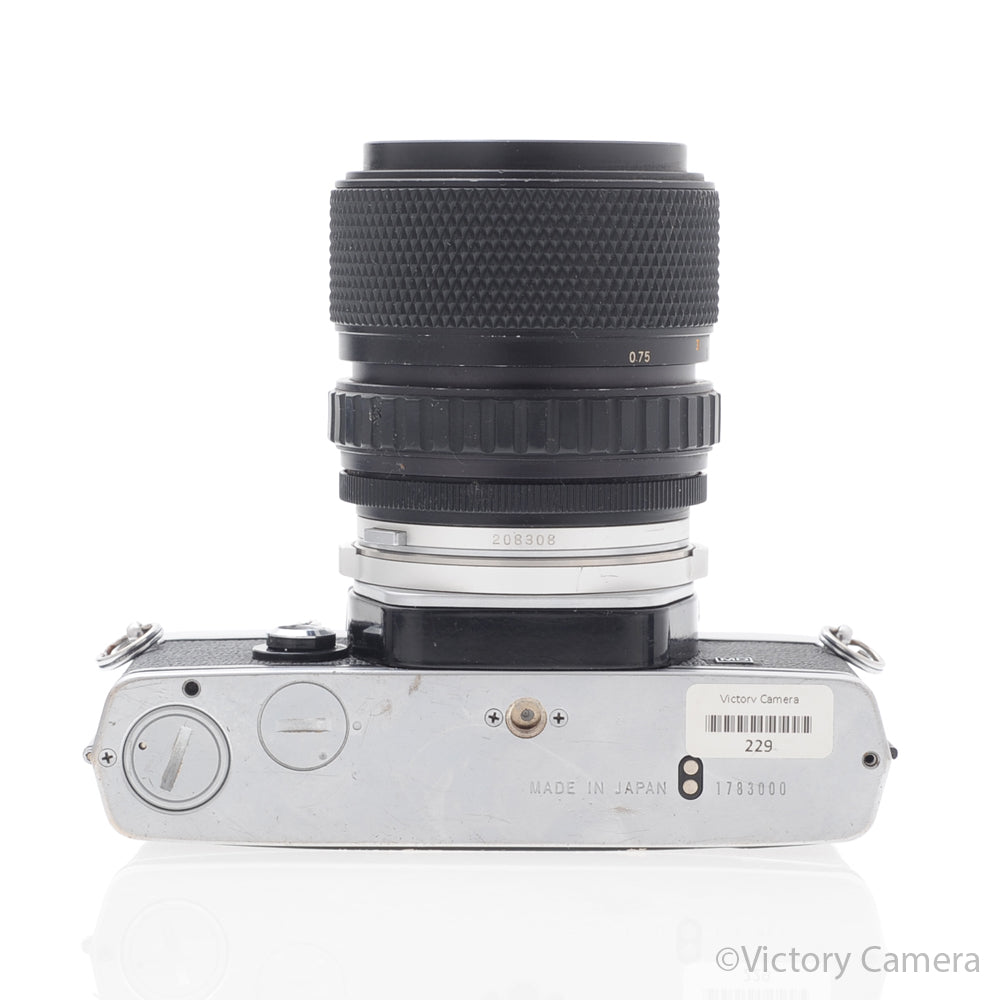 Olympus OM-1N MD Chrome Film Camera Body w/ 35-70mm Zoom Lens [GOOD] image 4