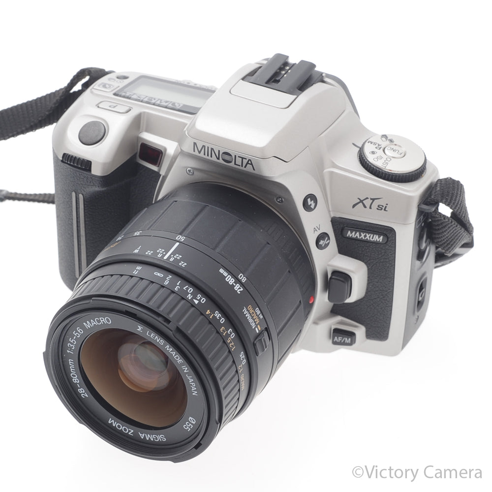 Minolta Maxxum XTsi 35mm Film Camera w/ 28-80mm AF Zoom Lens [EXC-] image 2