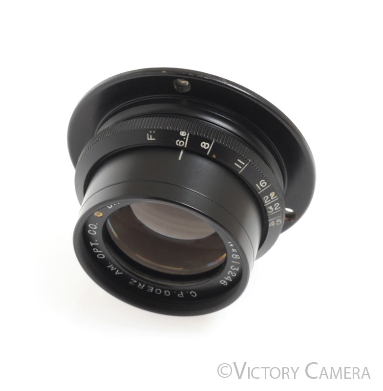 C.P. Goerz (American Optical) Gold Dot Dagor 8 1/4" (210mm) f6.8 Barrel Lens - Victory Camera