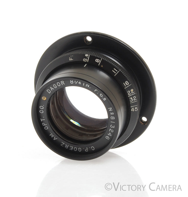 C.P. Goerz (American Optical) Gold Dot Dagor 8 1/4&quot; (210mm) f6.8 Barrel Lens - Victory Camera