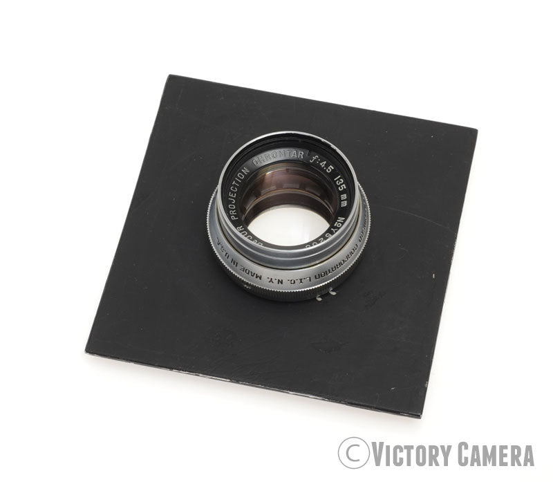 Dejur Projection 135mm F4.5 Medium Format Enlarging Lens Beseler Board [EXC-] - Victory Camera