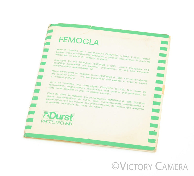 Durst FEMOGLA (Plain) Glass for Negative Carrier Laborator 1200 L1200 [EXC+] - Victory Camera
