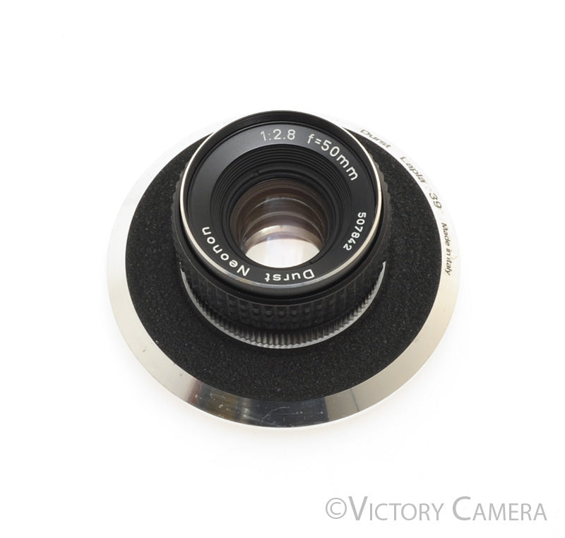 Durst Neonon 50mm f2.8 Enlarging Lens with Lapla Board - Victory Camera