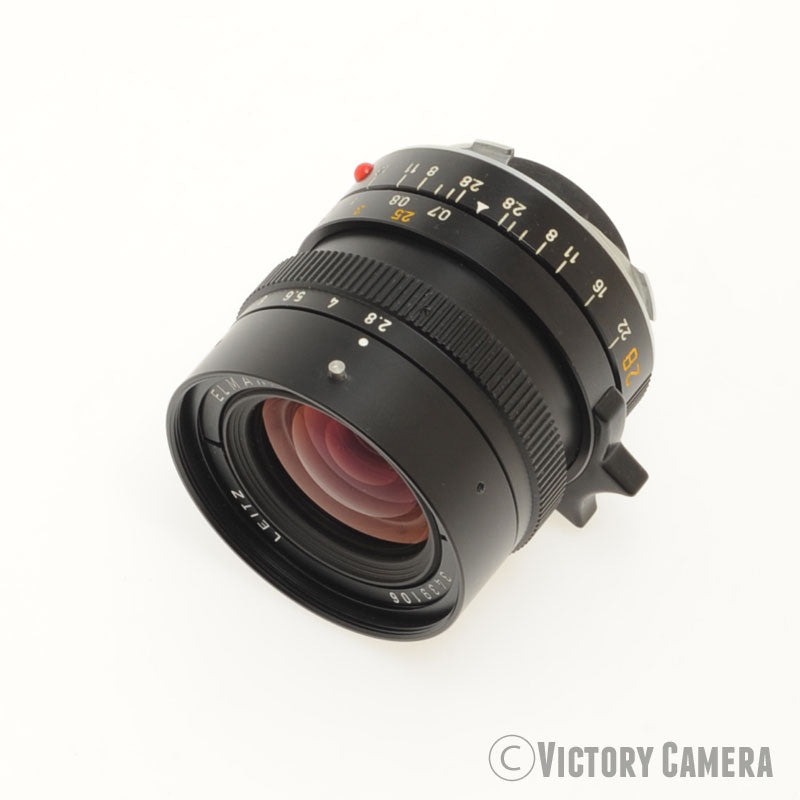 Leica Elmarit-M 28mm f2.8 V3 M Mount Wide Angle Prime Lens 11804 CLA'd [EXC] - Victory Camera