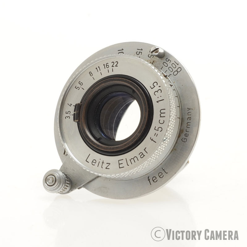 Leica Elmar 5cm 50mm f3.5 L39 LTM Screw Mount Lens [EXC-] - Victory Camera