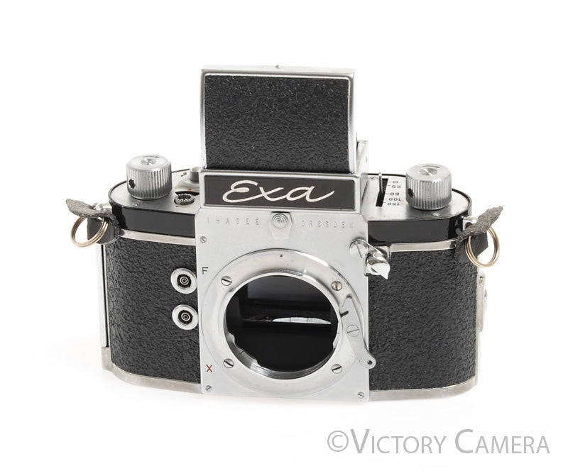Ihagee Exa Chrome 35mm Camera Body w/ Waist Level Finder [EXC+]