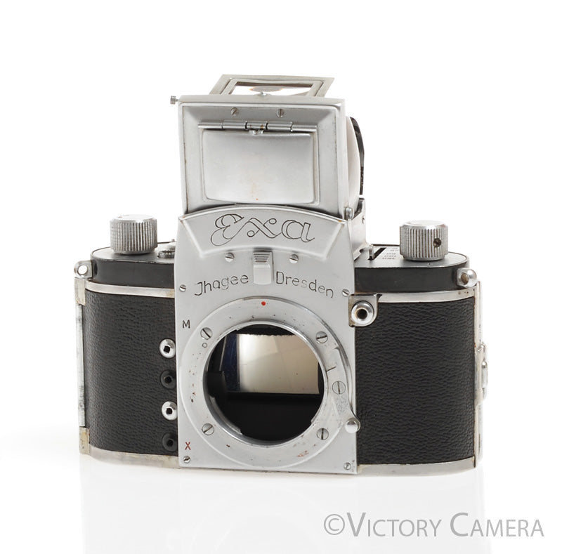 Ihagee Exa Chrome 35mm Camera Body w/ Waist Level Finder [EXC-] - Victory Camera