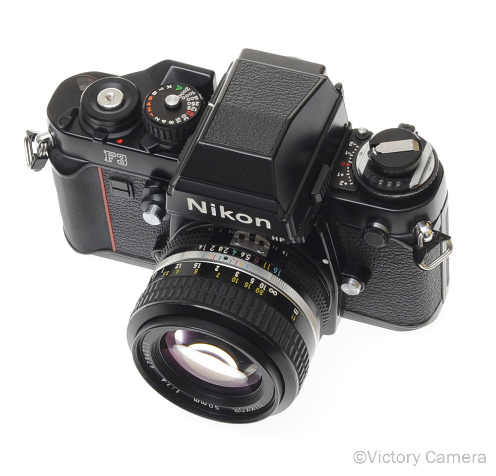 Nikon F3 HP F3HP 35mm Film Camera w/ Nikon 50mm f1.4 AI Lens [EXC+] - Victory Camera