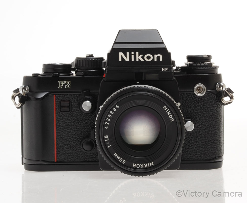 Nikon F3 HP F3HP 35mm Film Camera w/ Nikon 50mm f1.8 AI-s Lens [EXC+] - Victory Camera