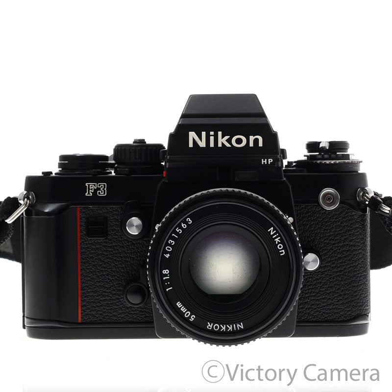 Nikon F3 HP F3HP 35mm Film Camera w/ Nikon 50mm f1.8 AI-s Lens [EXC] - Victory Camera