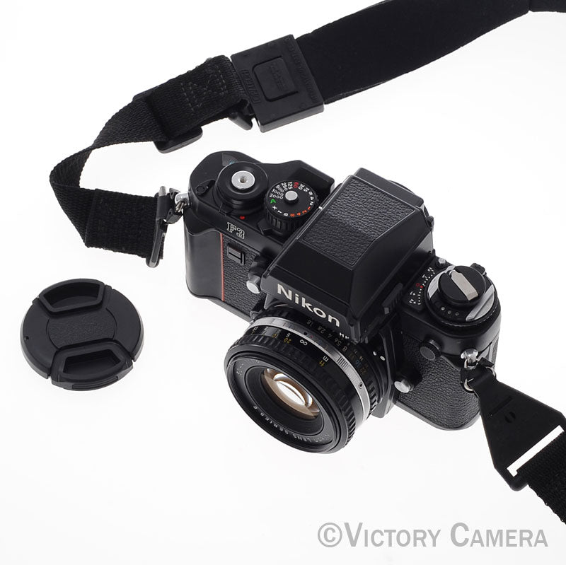 Nikon F3 HP F3HP 35mm Film Camera w/ Nikon 50mm f1.8 AI-s Lens [EXC+]