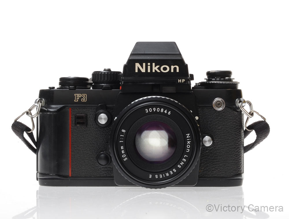 Nikon F3 HP F3HP 35mm Film Camera w/ Nikon 50mm f1.8 AI-S Lens [EXC] - Victory Camera