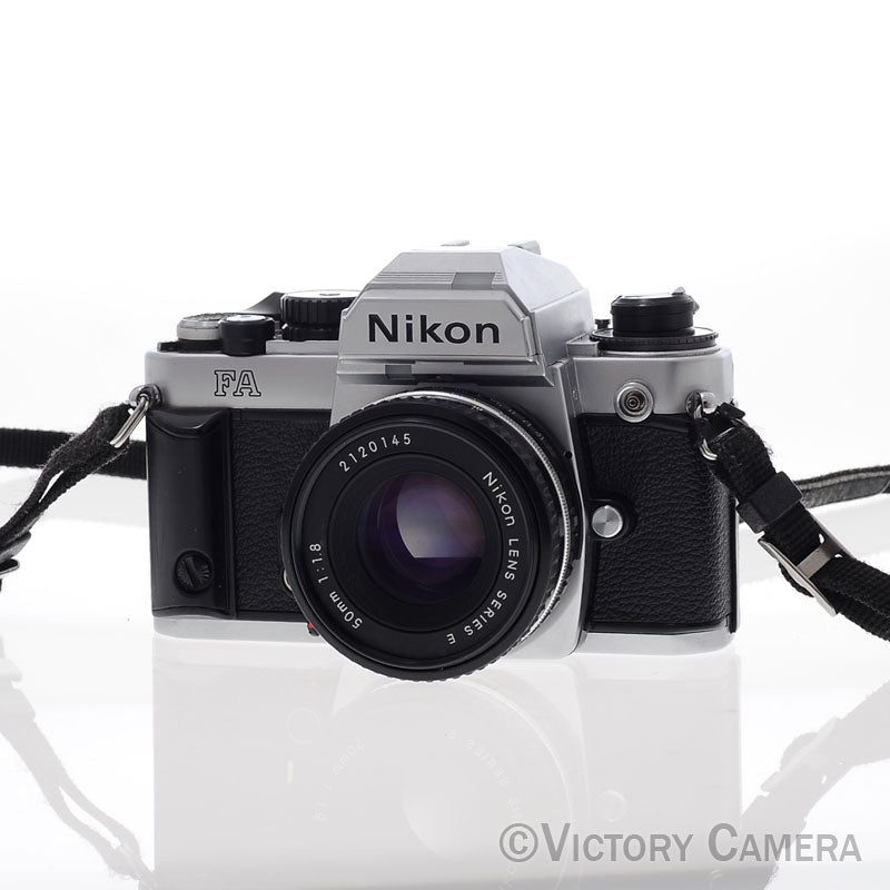 Nikon FA Chrome Camera Body w/ Matrix Metering and 50mm f1.8 Lens [EXC-] - Victory Camera