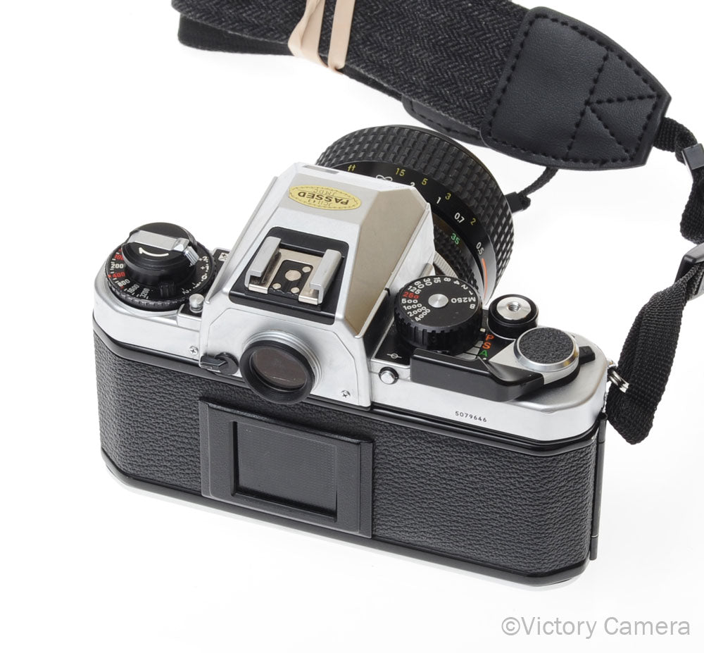 Nikon FA Chrome Camera Body w/ Matrix Metering and 35-70mm Zoom Lens [EXC] - Victory Camera