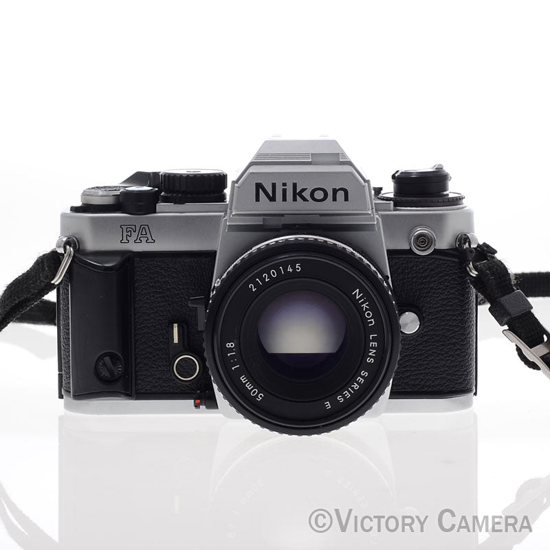ニコン NIKON FA ボディー#220428 Nikon FA Chrome Camera Body w/ Matrix Metering and 50mm f1.8 Lens [EXC