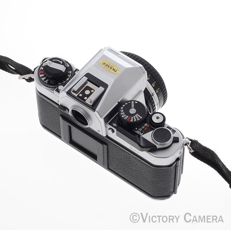 Nikon FA Chrome Camera Body w/ Matrix Metering and 50mm f1.8 Lens [EXC