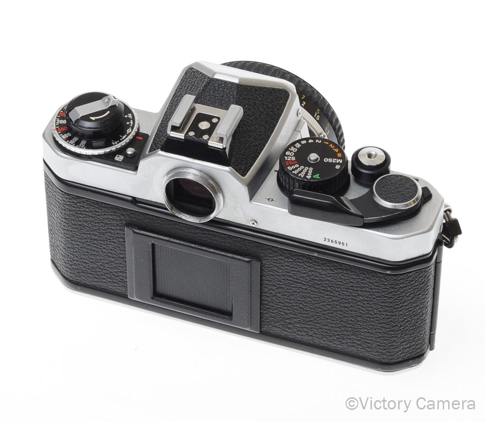 Nikon FE-2 FE2 Chrome 35mm Camera with 50mm f1.8 AI-s Lens [EXC] image 2