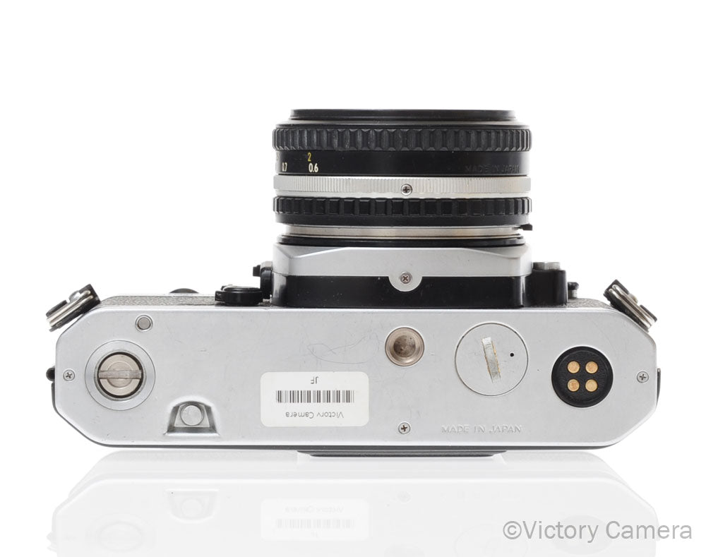 Nikon FE-2 FE2 Chrome 35mm Camera with 50mm f1.8 AI-s Lens [EXC] image 3