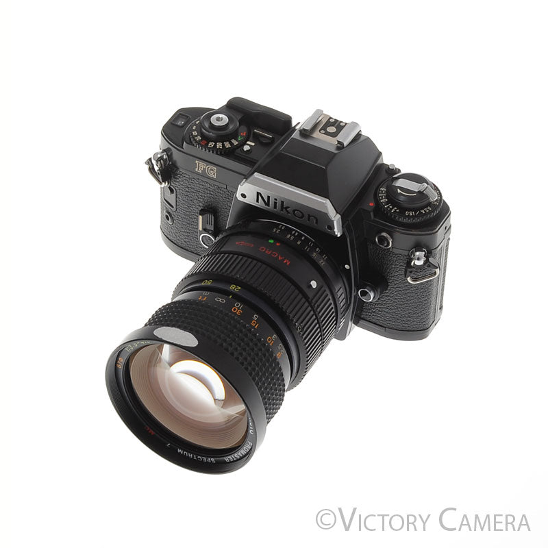 Nikon FG "Panda" 35mm Camera w/ 28-105mm Zoom Lens [EXC-] - Victory Camera