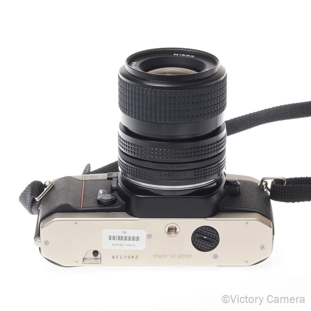 Nikon FM10 FM-10 35mm SLR Film Camera with 35-70mm Zoom Lens [EXC] - Victory Camera