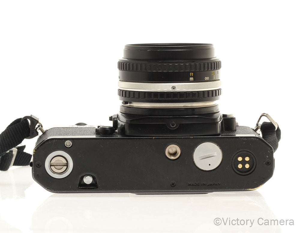 Nikon FM-2 FM2 Black 35mm Film SLR w/ Nikon 50mm f1.8 AI-S Lens -New Seals- [EXC-] - Victory Camera