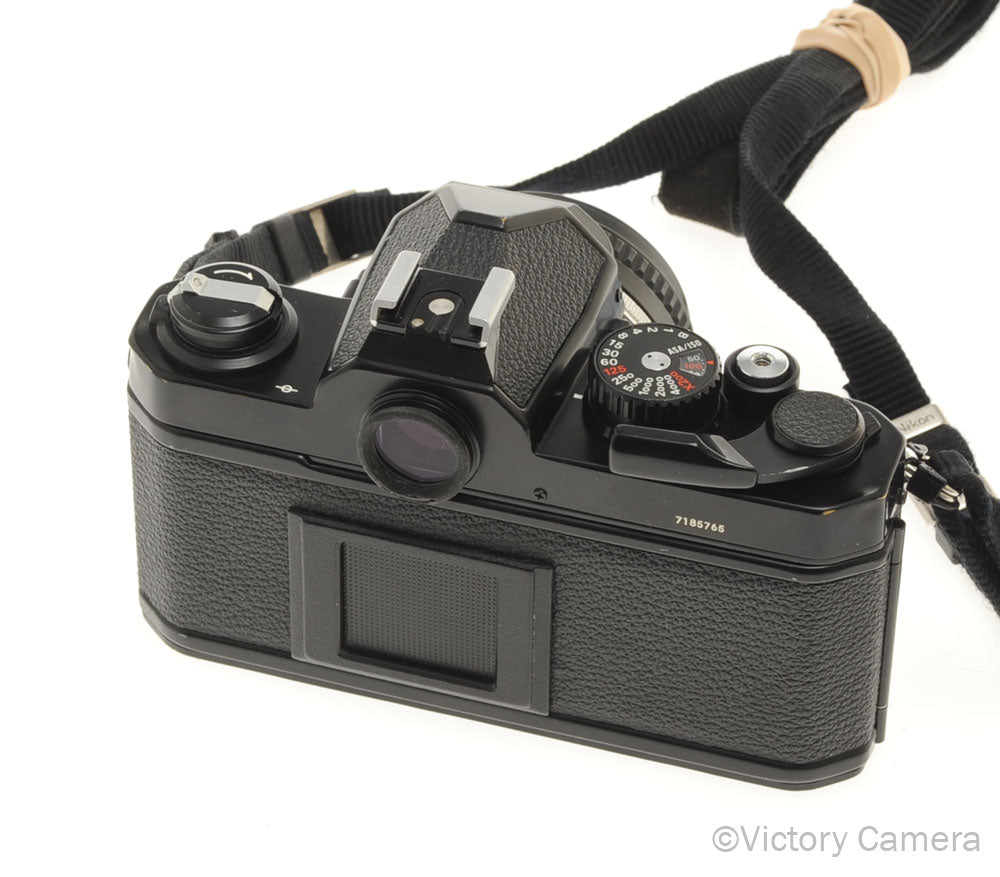 Nikon FM-2 FM2 Black 35mm Film SLR w/ Nikon 50mm f1.8 AI-S Lens -New Seals- [EXC-] - Victory Camera