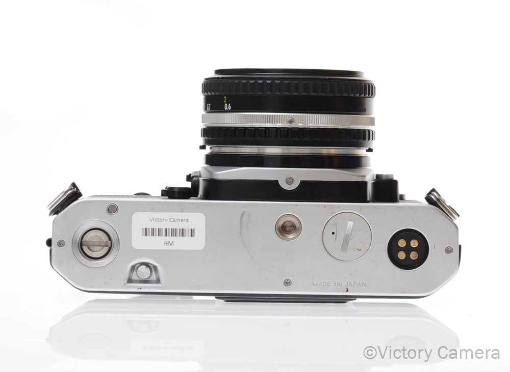 Nikon FM2-N FM2n 35mm Chrome Film SLR w Nikon 50mm f1.8 AI-s Lens [EXC] - Victory Camera