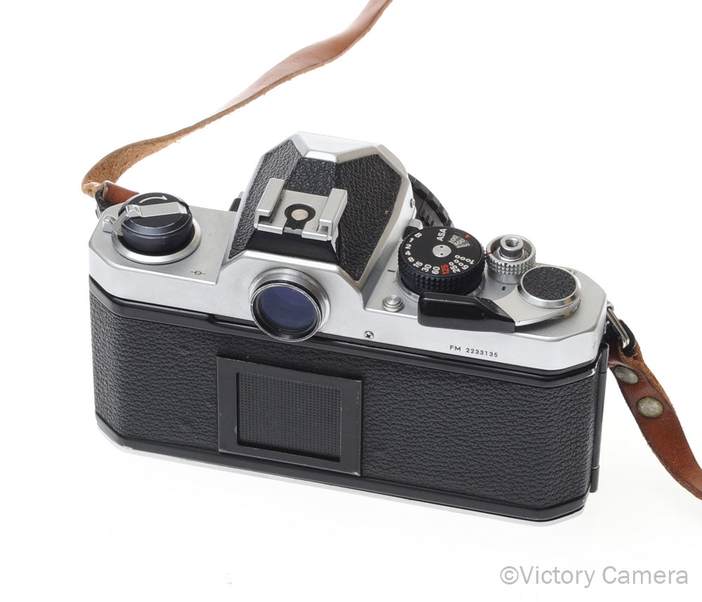 Nikon FM Chrome 35mm Film Camera w/ 50mm f1.8 AI-s Lens [EXC] - Victory Camera