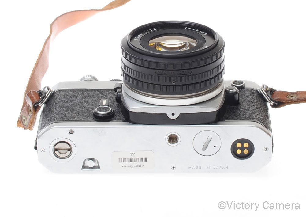 Nikon FM Chrome 35mm Film Camera w/ 50mm f1.8 AI-s Lens [EXC] - Victory Camera