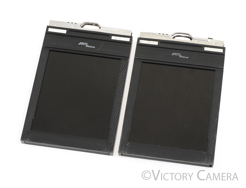 2x 4x5 Fidelity Deluxe Film Holders -Clean in Box- - Victory Camera