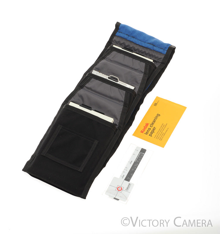 Gnass Gear 4x5 Film Holder Pouch / Case w/ 6 Film Holders [EXC] - Victory Camera