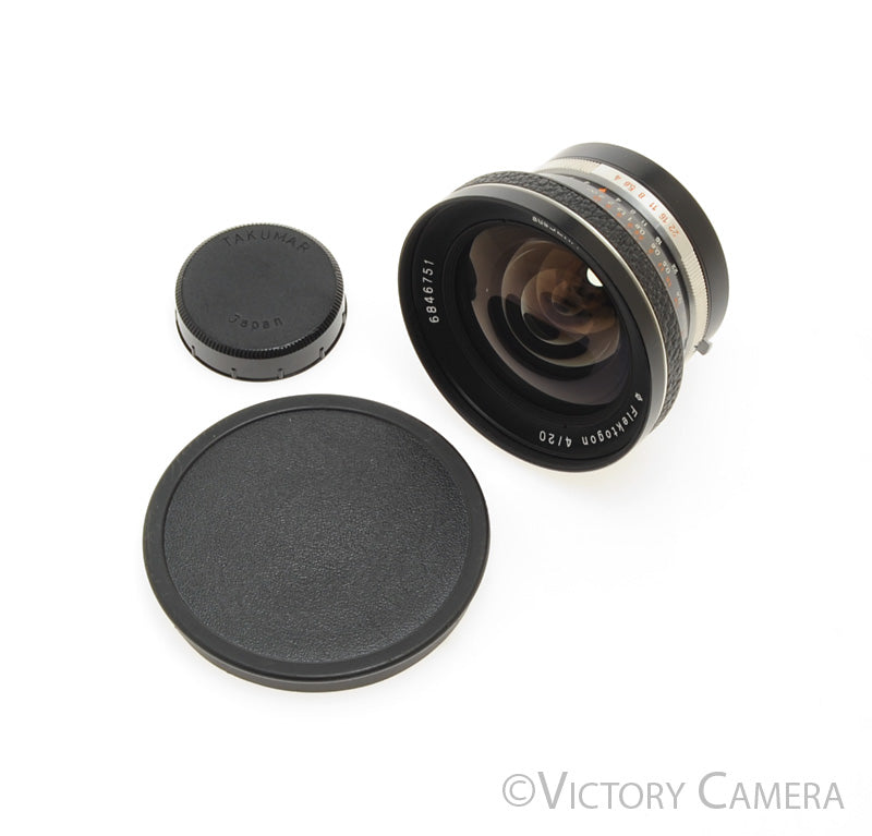 AusJena 20mm f4 Flektogon Wide Angle Lens for Pentax M42 -Light Marks- [GOOD] - Victory Camera