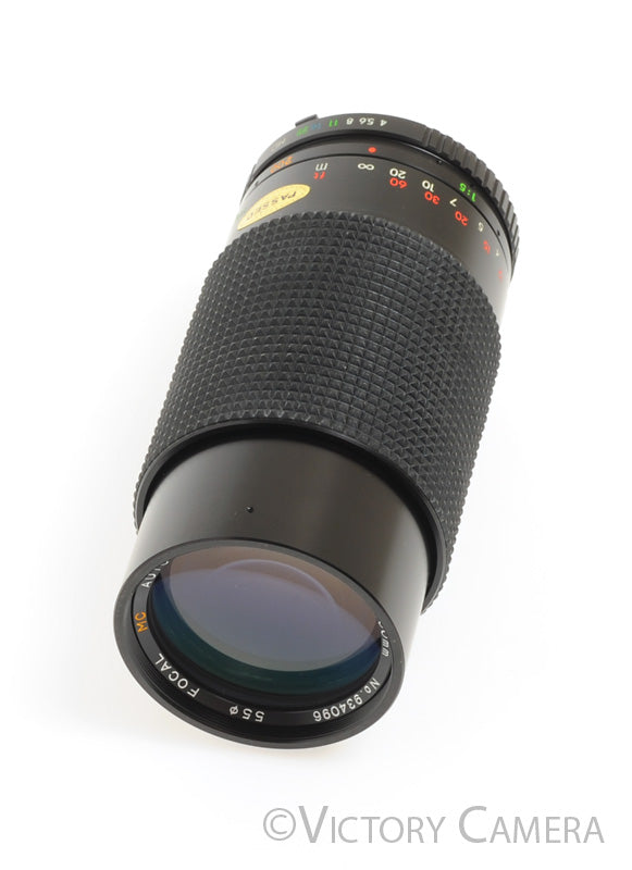 Focal MC 80-200mm f4 Telephoto Zoom Lens for Minolta Manual Focus [MINT] - Victory Camera