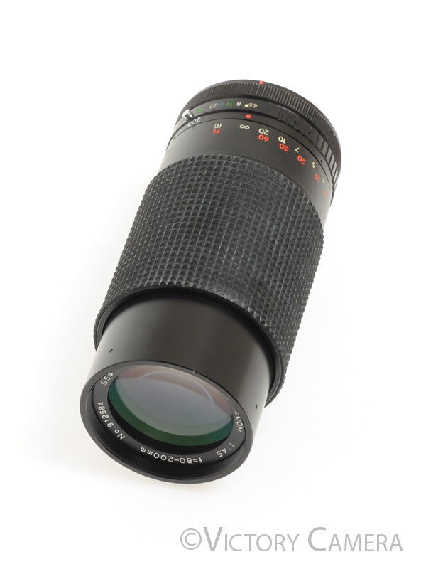 Focal MC Auto 80-200mm f4.5 Telephoto Zoom Lens for Canon FD [EXC+] - Victory Camera