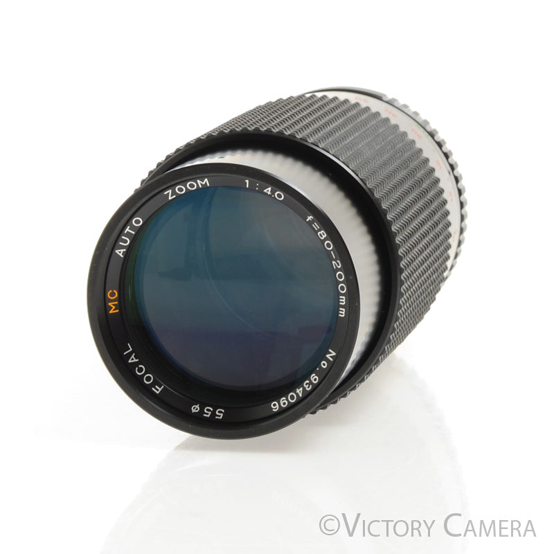Focal MC 80-200mm f4 Telephoto Zoom Lens for Minolta Manual Focus [MINT] - Victory Camera