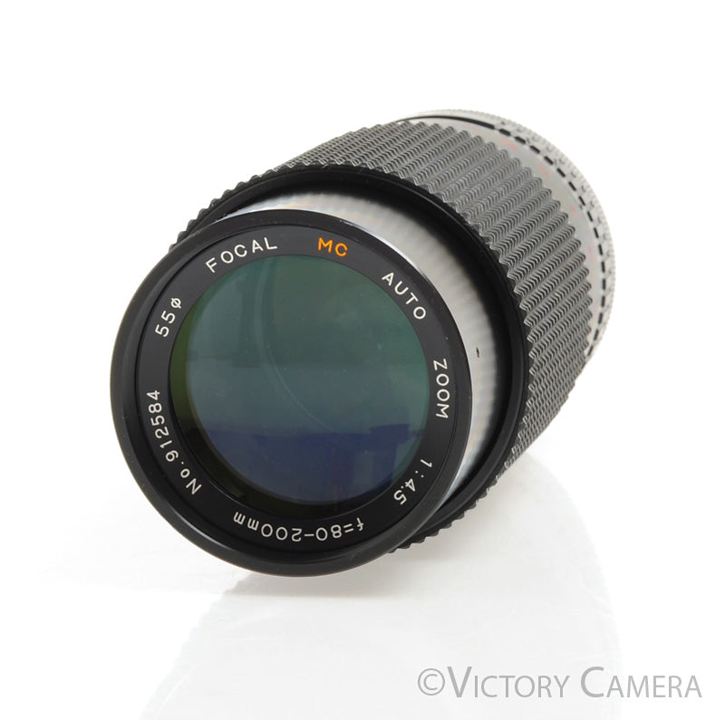 Focal MC Auto 80-200mm f4.5 Telephoto Zoom Lens for Canon FD [EXC+] - Victory Camera