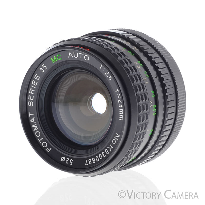 Fotomat Series 35 MC 24mm f2.8 Wide Angle 1:4 Macro Lens for Canon FD [EXC+] - Victory Camera