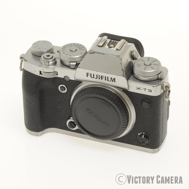 FUJI Fujifilm X-T3 XT3 26.1MP Chrome Mirrorless Camera Body [EXC-]