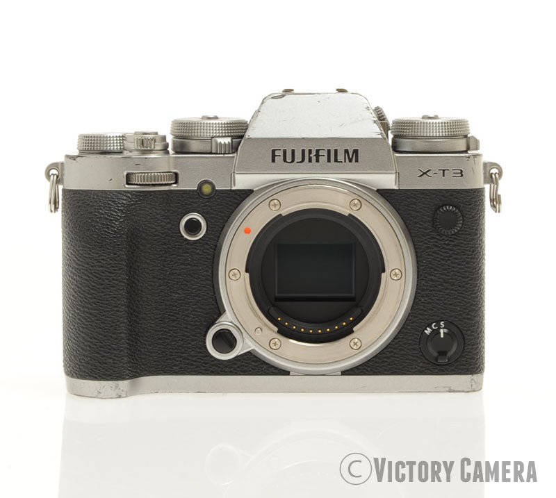 FUJI Fujifilm X-T3 XT3 26.1MP Chrome Mirrorless Camera Body [EXC-] - Victory Camera