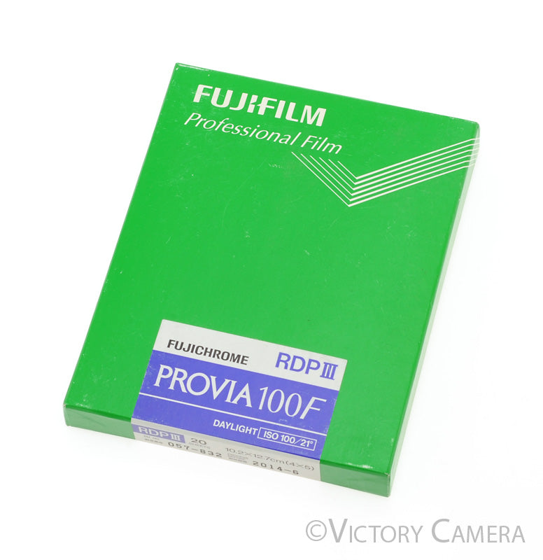 Fuji Fujifilm Provia 100F 4x5 Film 20 Sheets -Unopened, Exp. 2014- [AS-IS] - Victory Camera
