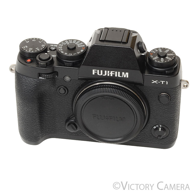 Fuji X-T1 XT1 16.3MP Black Mirrorless Digital Camera Body ~2150 Shots- [MINT-] - Victory Camera
