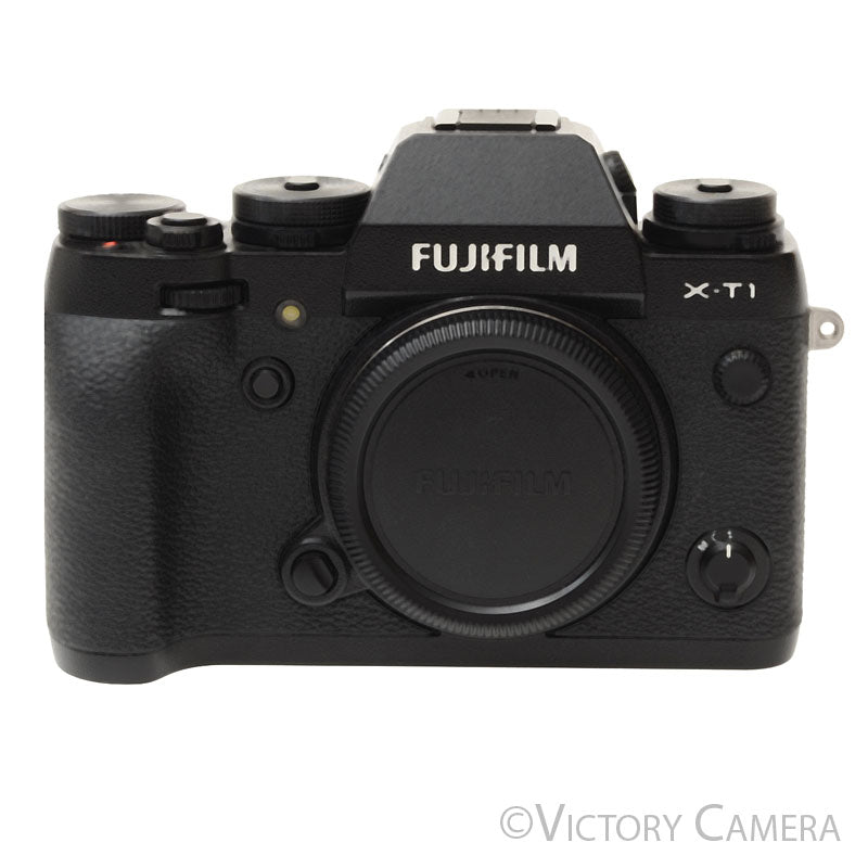 Fuji X-T1 XT1 16.3MP Black Mirrorless Digital Camera Body ~2150 Shots- [MINT-] - Victory Camera