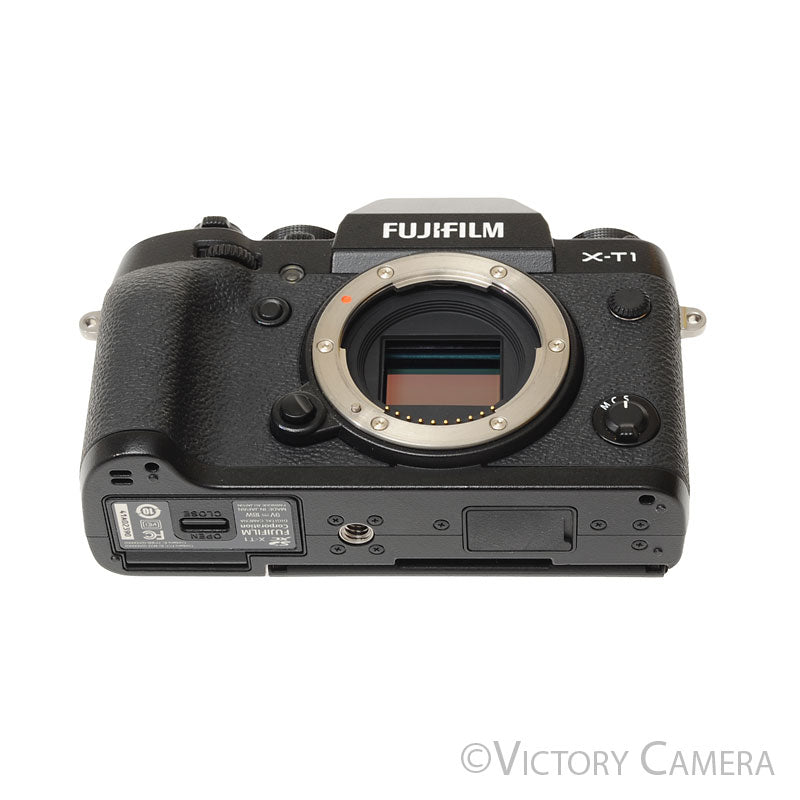 Fuji X-T1 XT1 16.3MP Black Mirrorless Digital Camera Body ~2150 Shots- [MINT-] - Victory Camera